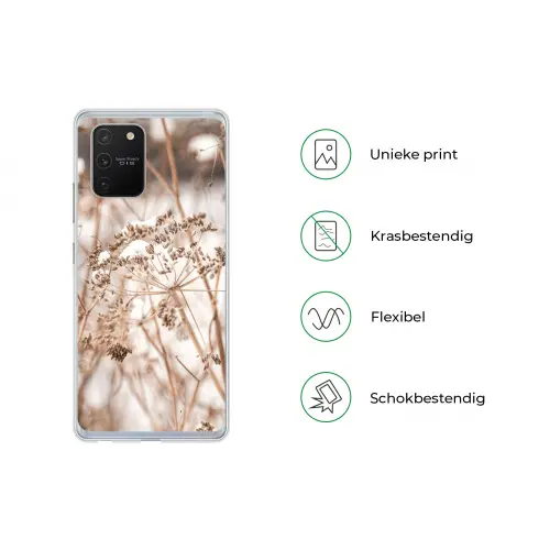 Droogbloemen - Wit - Planten Telefoonhoesje Samsung Galaxy S10 Lite klein -specsS10Lite