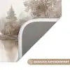 Rivierlandschap - Minimalistisch - Aardetinten Badmat klein -USP_AntislipFR