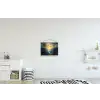 Vogels - Zon - Bomen - Groen textielposter latten blank klein -kinderkamer