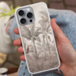 Natuur - Jungle - Ringstaartmaki - Bruin Hoesje iPhone 16 Pro Max met koord klein -sfeer3