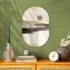 Minimalistisch - Landschap - Dimensie Wandcirkel Ovaal Forex klein -sfeer2