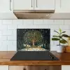 Feestboom - Winterhemel - Kleurrijk keuken achterwand spatscherm klein -sfeer2