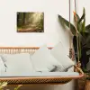Zonlicht - Bospad - Bomen tuinposter los doek klein -sfeer7