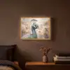 Pauw - Vogels - Bloemen - Boom - Botanisch Light Box met batterij (Wandlamp) middel -sfeer4