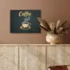 Koffie - Schotel - Koffiebonen - Retro PET vilt klein -sfeer4