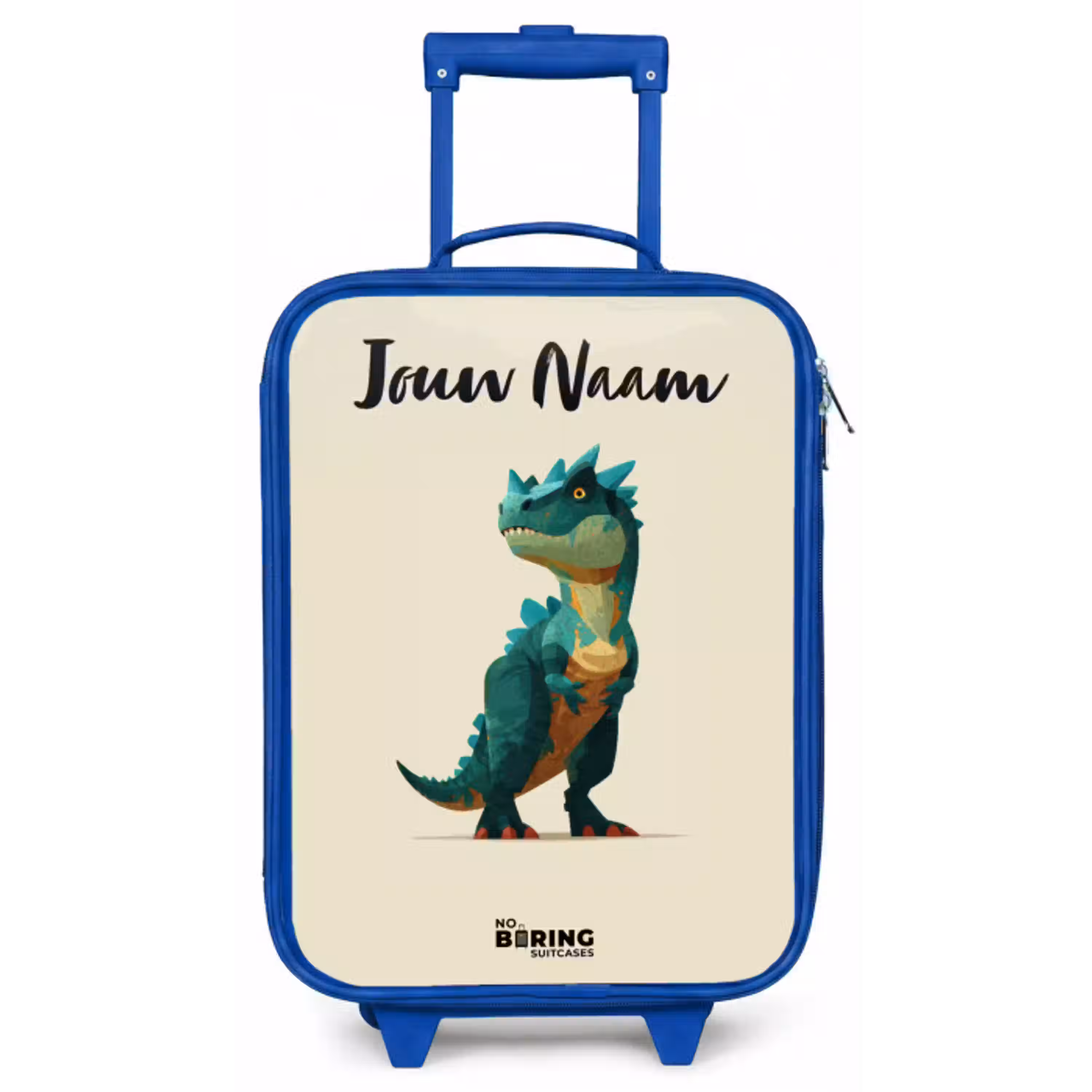 Dino - Dier - Groen Kinderkoffer - Blauw klein -zz3dotto