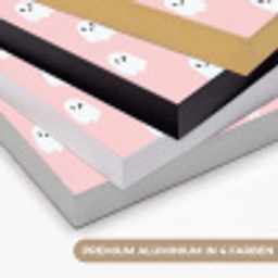 Spookjes - Patroon - Roze Textielframe zwart klein 947 -USP_kleurenDE