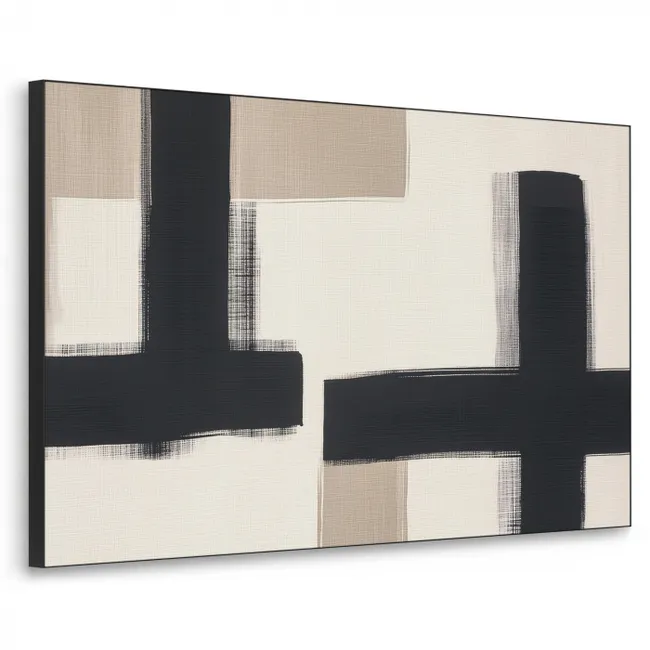 Art frame - Zwart - Abstract - Japandi