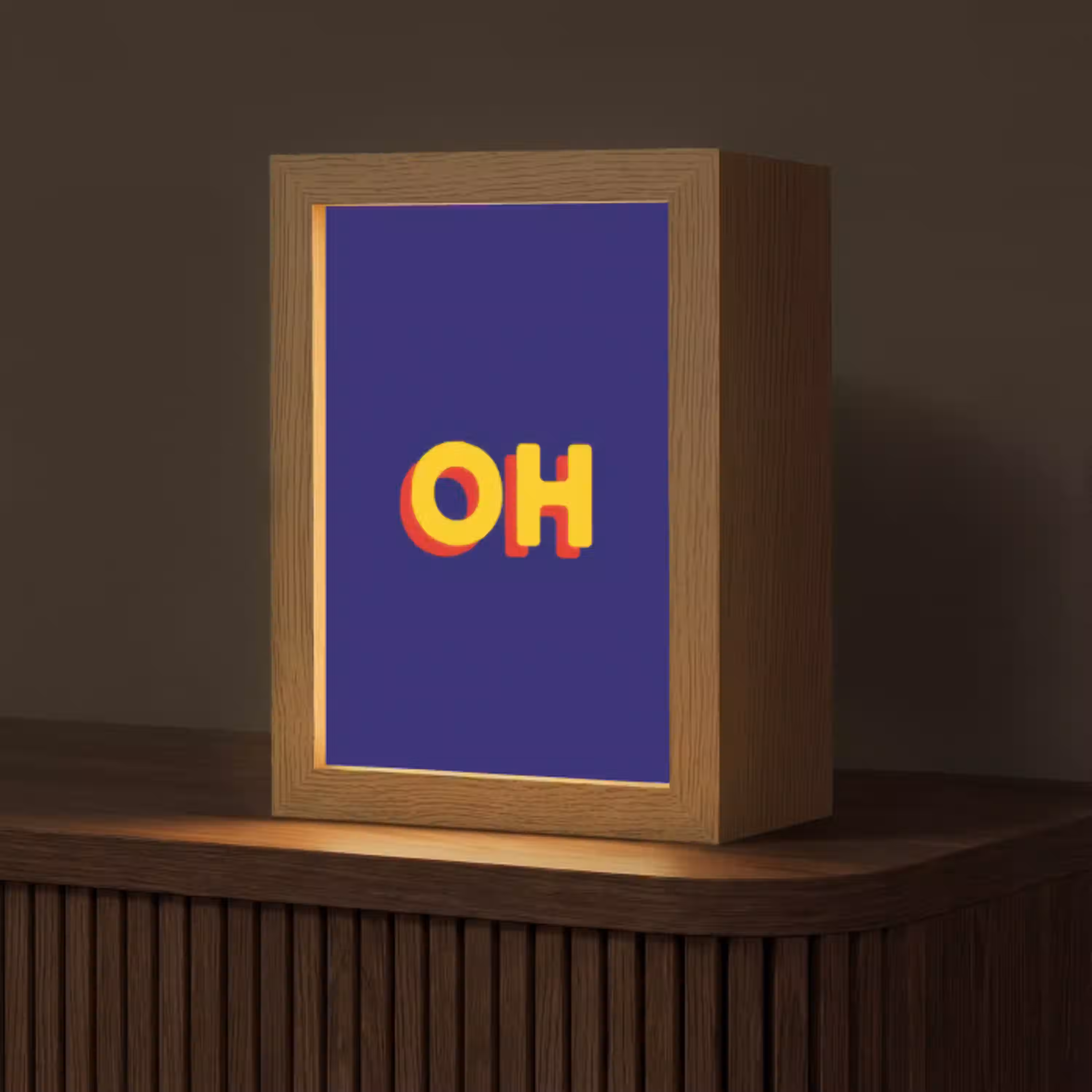 Blauw - Geel - OH - Schaduw Light Box met kabel (Tafellamp) klein -z3d_website