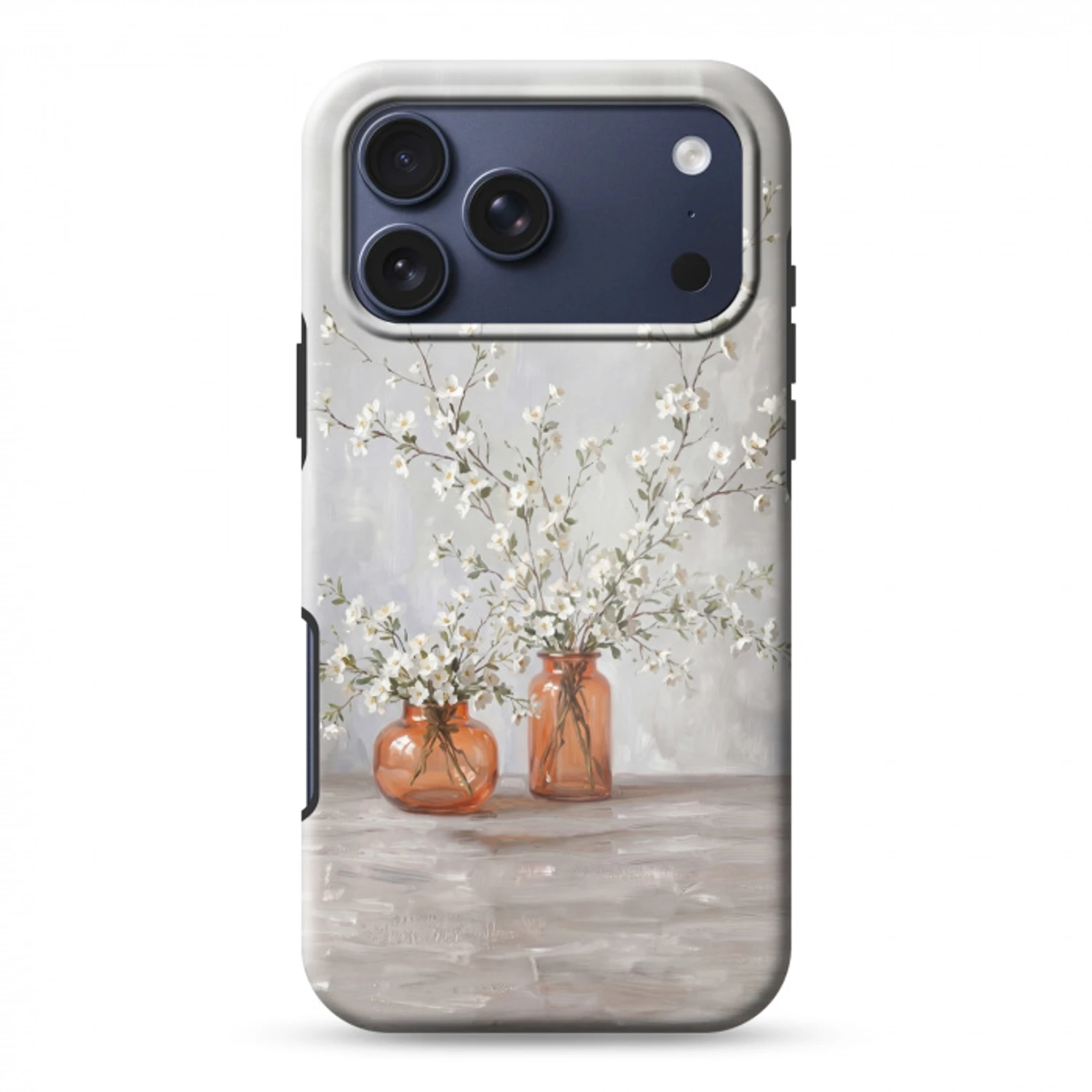 Vazen - Bloemen - Oranje Toughcase MagSafe Apple iPhone 17 Pro Max klein -3d