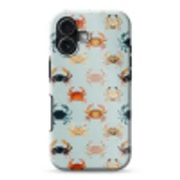Krabben - Speels - Kleurrijk Toughcase MagSafe Apple iPhone 17 klein 1017 -3d