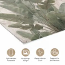 Bananenbladeren - Beton - Groen poster papier klein -tcloseup_DE
