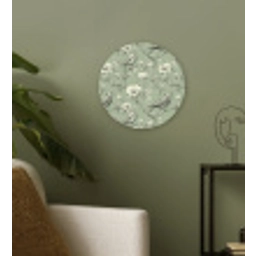 Klassiek - Botanisch - Groen Wandcirkel kunststof plaat 5mm dik klein 188 -sfeer3
