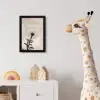 Paardenbloem - Minimalistisch - Wit fotolijst zwart zonder passe partout klein -usfeer4_kinderkamer