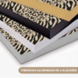 Giraf - Zebra - Motief - Bruin Textielframe zwart klein 947 -USP_kleurenNL