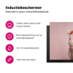 Kaketoe - Portret - Roze Inductie beschermer vinyl 3mm klein -wsfeer2_website