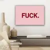 Statement - Krachtig - Roze canvas 2cm klein -sfeer6