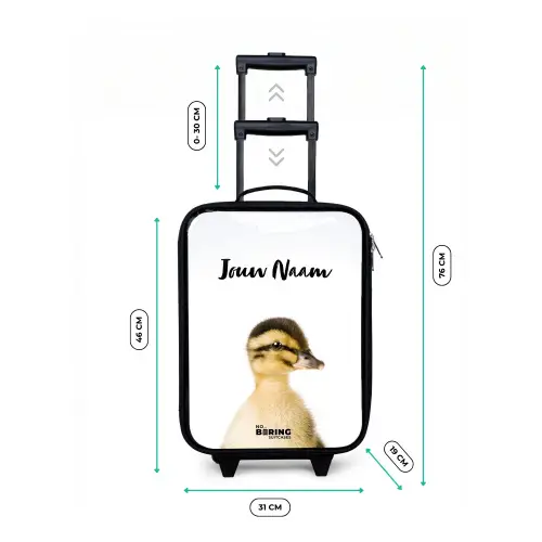Daisy Duck Kinderkoffer - Zwart klein -productfoto_formaten
