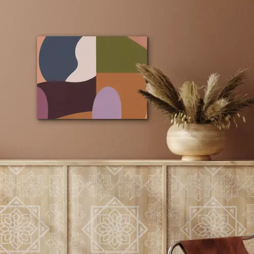 Vormen - Abstract - Kleuren - Vierkant PET vilt klein -sfeer4