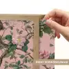 Pioenrozen - Botanisch - Vogel Light Box met batterij (Wandlamp) middel 907 -USP_websiteprintNL