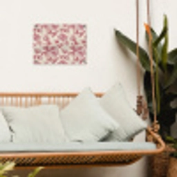 Pioenrozen - Modern -  Rood tuinposter los doek klein 239 -sfeer7
