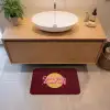 love your damn self - Cirkel - Glitter - Rood Badmat klein -sfeer1