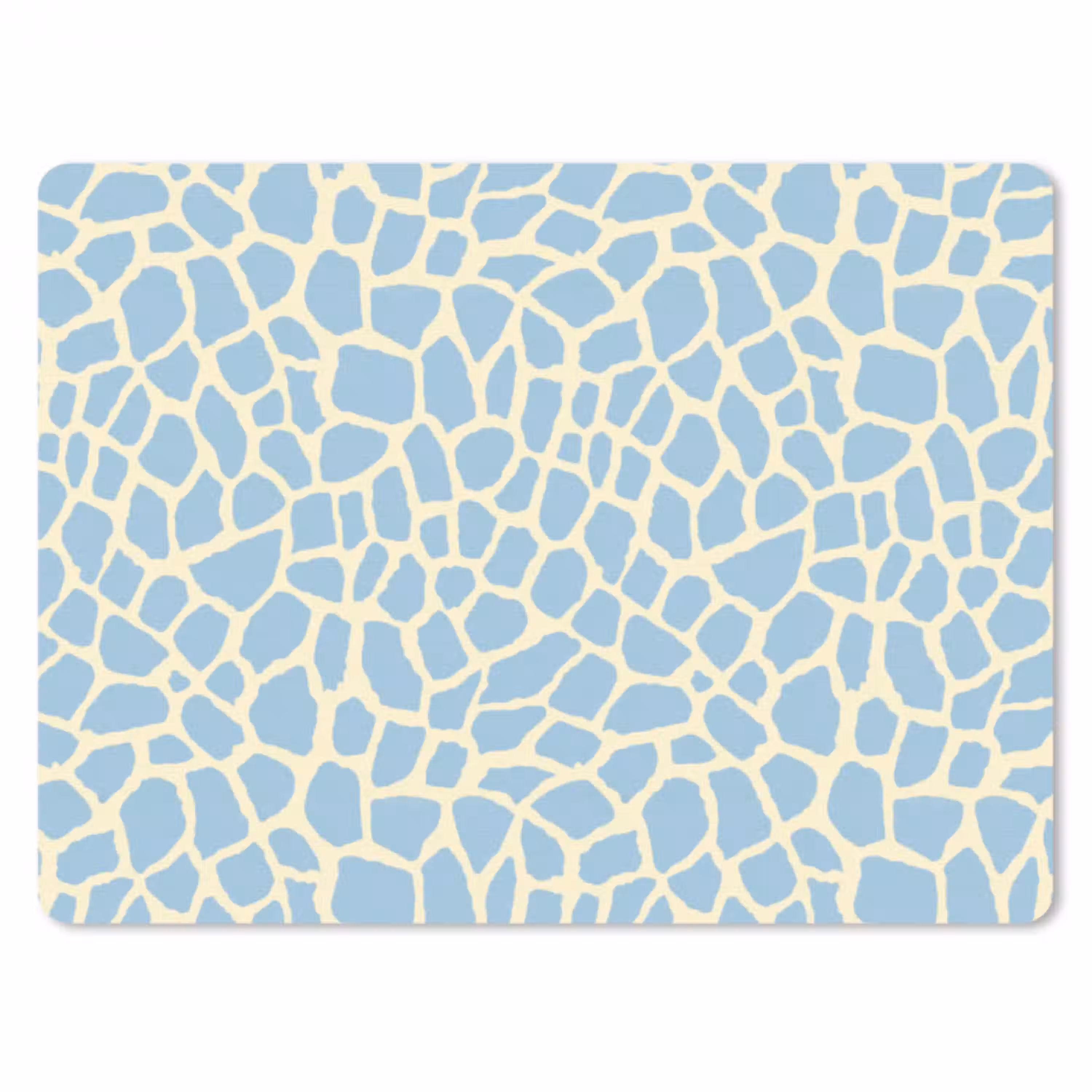 Giraf - Modern - Blauw muismat rubber klein 262 -3d