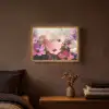 Bloemen - Kleurrijk - Bloei Light Box met batterij (Wandlamp) middel -sfeer4