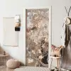 Amandelbloesem - Kunst - Van Gogh - Beige - Abstract deurposter klein -sfeer6