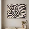 Zebraprint - Dynamisch - Roze Textielframe zwart klein -sfeer2