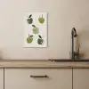 Appels - Groen - Illustratie - Bladeren KitchenYeah - Keuken - Canvas klein -sfeer2