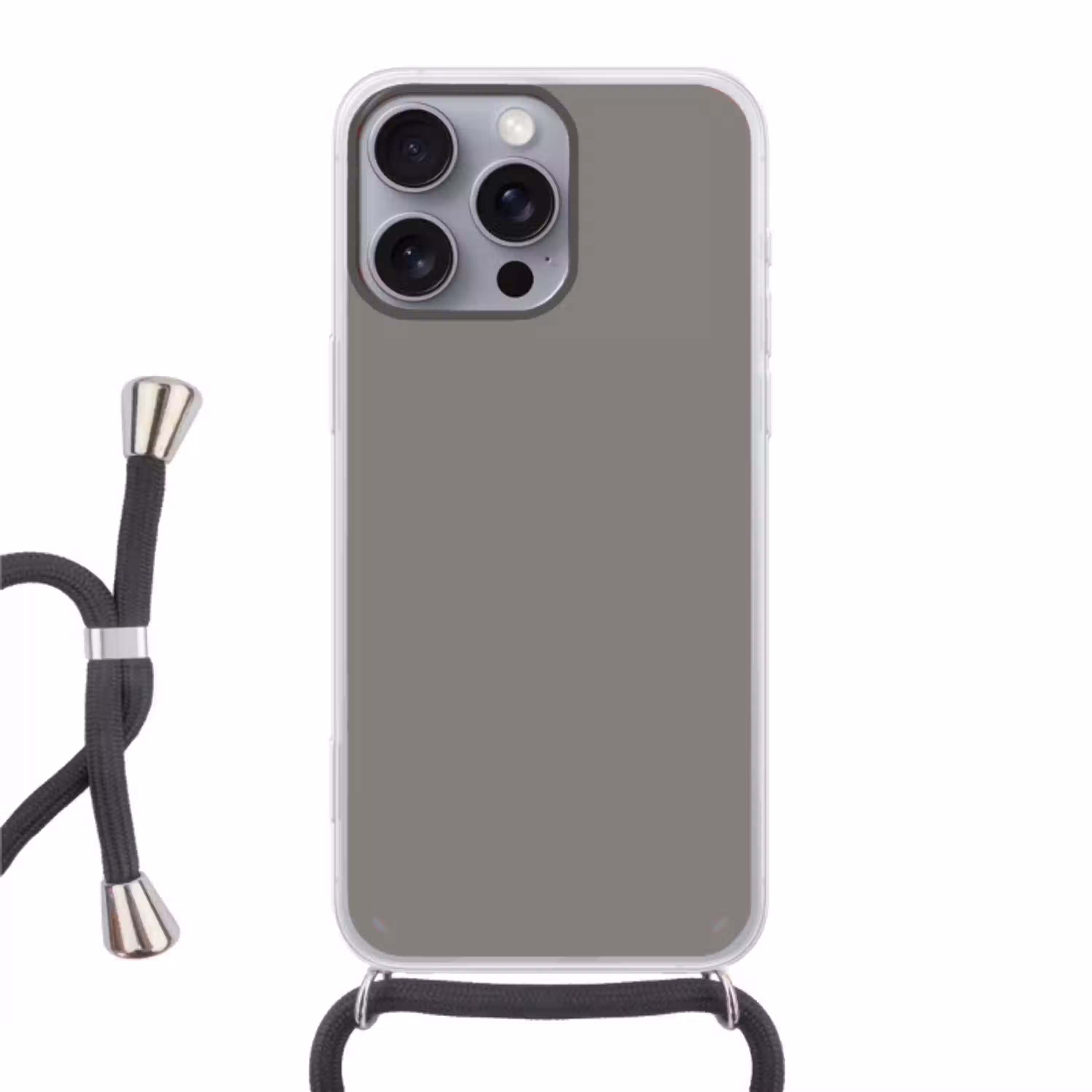 Mineral - Grey - Grijs Hoesje iPhone 16 Pro Max met koord klein 804 -3d