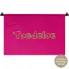 Toedeloe - Groen - Roze Wandkleed katoen klein -t3d_DE