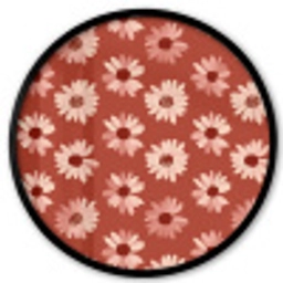 Madelief - Retro - Terracotta Fotolijst rond zonder passe partout klein 856 -3d