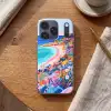 Bloemenweide - Zee - Zomers Telefoonhoesje iPhone 17 Pro klein -sfeer1