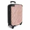 Zachtroze tijgerstrepenpatroon NBS - Handbagage koffer - Volwassenen Unisex middel -productfoto_3d