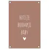Spreuken - Quotes - Huisje boompje baby tuinposter los doek klein -3d