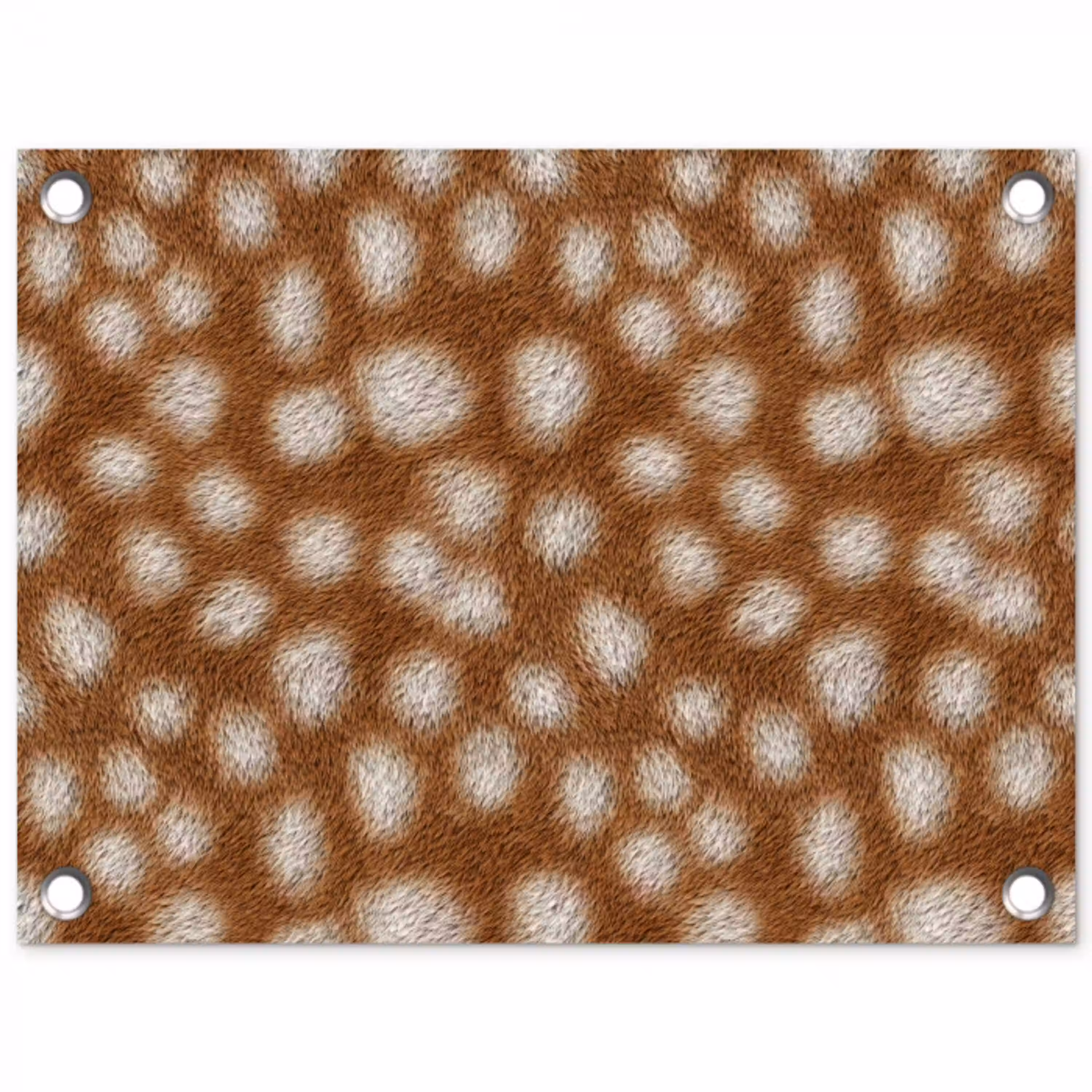 Hert - Bruin - Vacht tuinposter los doek klein 239 -3d
