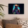 Astronaut - Neon - Gaming - Ruimte canvas 2cm klein -sfeer1