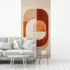 Illustratie - Abstract - Vormen - Rood fotobehang vinyl groot -woonkamer
