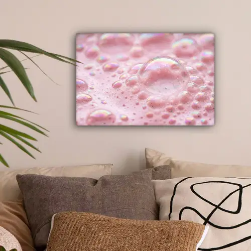 Schuim - Structuur - Roze canvas 2cm klein -sfeer1