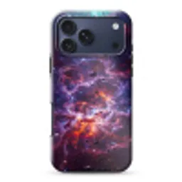Space - Stars - Abstract - Colorful Toughcase MagSafe Apple iPhone 17 Pro Max klein -3d