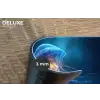 Kwal - Lichtgevend - Tentakels - Blauw Placemat vinyl groot -closeup