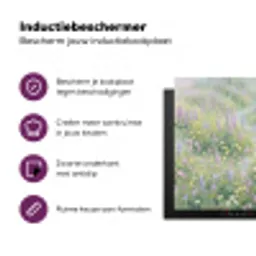 Bloemenveld - Heuvels - Kleurrijk Inductie beschermer vinyl 3mm middel -zzzzzzz-cc-usp