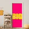 Dream big - Roze - Geel - Minimalistisch deurposter klein -sfeer4