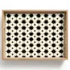 Stervormen - Geometrisch - Zwart Dienblad Rechthoek middel 911 -z3d_shopping