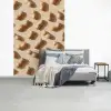 Pinda's - Patroon - Beige fotobehang vinyl groot -slaapkamer