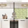 Palmwoud - Tropisch - Groen keuken achterwand 2 middel 871 -voor-na2_NL