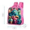 Monster Menigte Kinderrugzak - Roze middel -productfoto_formaten