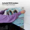 Hart - Touw - Hout - Rustiek Inductie beschemer met haakjes middel -ky-ophangen-nl